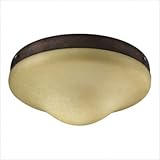 IMAGE OF Quorum Fans 1377-833 Amber Scavo Glass Patio Light Kit in Cobblestone