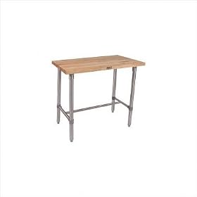Cucina Americana Classico Kitchen Work Table in Maple Size: 36 H x 48 W x 24 D, Locking...
