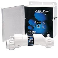 "AQUA-RITE CHLORINE GENERATOR, 40,000 GAL SALT GENERATOR" "AQUA-RITE CHLORINE GENERATOR, 40,000 GAL SALT GENERATOR"