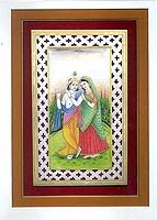 ShalinCraft Special Gift In Miniature Style On Marble Plates Created By Folk Artist Of Rajasthan