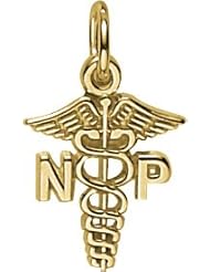 Rembrandt Charms Nurse Practitioner Charm, 10K Yellow Gold