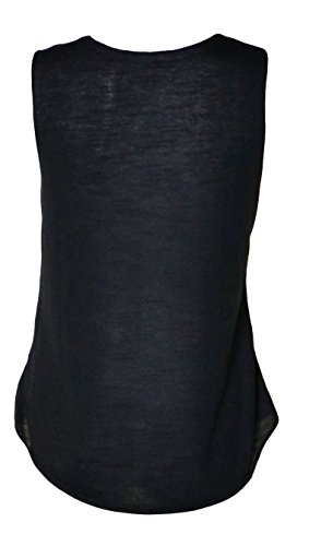 Womens You Can't Sit With Us Text Slogan Print Ladies Sleeveless Vest Top 8-14 - Black - UK 8/10 (95% Viscose 5% Elastane )
