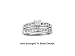 Stunning 2 Pc.CZ Genuine 925 Sterling Silver Bridal Set