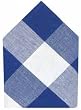 Durable Hand Woven 100% Cotton Blue Picnic Check Napkins 22x22 Inches Set of Six
