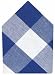 Durable Hand Woven 100% Cotton Blue Picnic Check Napkins 22x22 Inches Set of Six