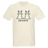 Gemini Natural T-Shirt Twins Light T-Shirt by CafePress