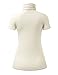 ALL FOR YOU Women Short Sleeve Lightweight Jersey Turtleneck Top
