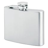 Maxam 4oz Stainless Steel Hip Flask With Screw Down Cap Roaring 20s Flappers Bathtub Gin