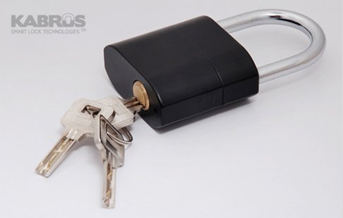 2 kabrus XL101 Alarm Small Padlock, Motion Sensor Lock, Mini Lock for Home Security, Garden Security, Garage Lock