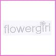 Flowergirl Sparkle Iron On Decal