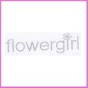 Flowergirl Sparkle Iron On Decal