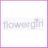 Flowergirl Sparkle Iron On Decal
