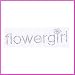 Flowergirl Sparkle Iron On Decal