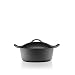 Lodge Pro Logic 4-Quart Cast Iron Dutch Oven, Black