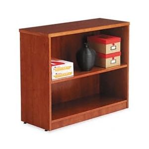 ALERA Verona Veneer Series Bookcase, 5 Shelves, 36w x 14d x 66h, Mahogany