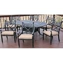 Adirondrack Furniture 7-Piece Madrid Patio Furniture Set - by Topgrill Imports - hjs-5006 (Black) (See Description)