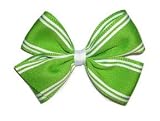 Lime Boutique Striped Bow Clippie