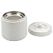 White Stoneware Grease Keeper