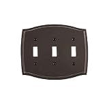Baldwin 4780.112.CD Colonial Design Triple Toggle Switch Plate Venetian Bronze