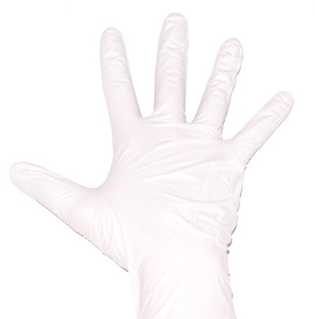 5 Paar Nitril Handschuhe puderfrei - Farbe wei&szlig; - Gr&ouml;&szlig;e L Preisvergleich