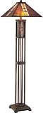 Lite Source LS-80812* Farah Floor Lamp, Dark Bronze, Tiffany Shade and Night Light