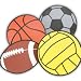 Sporting Goods : Poly Athletic Ball Spots Set of 4 (SET)