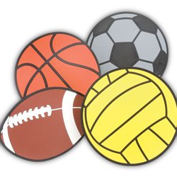 Poly Athletic Ball Spots Set of 4 (SET)