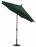 11' Auto-tilt Umbrella Black Forest Green