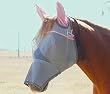 CASHEL CRUSADER FLY MASK DRAFT LONG NOSE EARS PINK