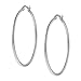 Stainless Steel Round Hoop Earrings