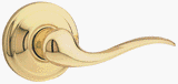 Doorknobs & Lock Sets: Kwikset 97200-661 Signatures Tustin Passage Lever, Satin Nickel