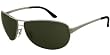 RAY BAN 3342 004/58 GUNMETAL POLARIZED AVIATOR SUNGLASSES
