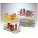 Bel-Art Scienceware Poxygrid Wire Test Tube Rack, 10 - 13 mm, 108 places, Orange - F18753-0003 - EACH