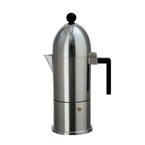 【正規輸入品】 ALESSI アレッシィ La cupola ラ・クーポラ エスプレッソ コーヒーメーカー / 3カップ用 ブラック A9095/3 B