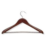 Honey-Can-Do HNGZ01232 Contoured Suit Hangers with Non-slip Bar, 2-Pack, Cherry