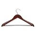 Honey-Can-Do HNGZ01232 Contoured Suit Hangers with Non-slip Bar, 2-Pack, Cherry