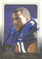 Jamal Lewis, Baltimore Ravens, 2003 Donruss Gridiron Kings Autographed Card