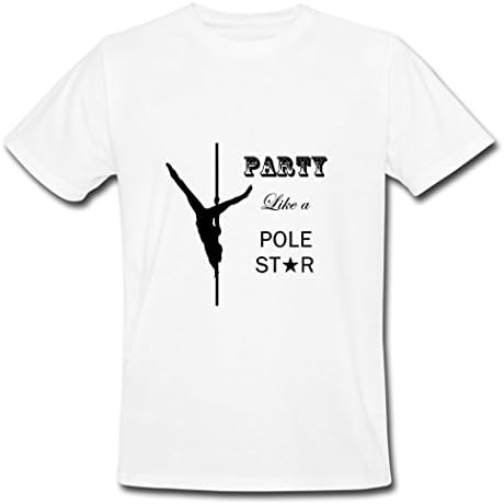 WEIXIAO Great Quality Party Like A Pole Star White Men's Shirt