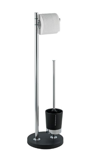 WENKO 18765100 Stand WC-Garnitur Diamond - Polyresin mit Strass-Steinen, &Oslash; 20.5 x 73.5 cm, Preisvergleich
