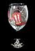Blazing Boots Design - Hand Painted - Grande Wine -16 oz.