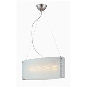 4-Lite Ceiling Lamp with Imprinted Lines - Ovidio Series