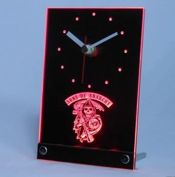 Sons of Anarchy 3D LED Table Desk Clock