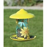 Bird Brain Blooming Beauty Bird Feeder, Lime Green by
