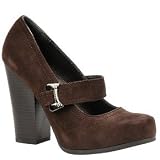 CK Jeans Women's Natalie Platform Pump,Espresso,39 EU/8 B US