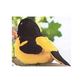 Baltimore Oriole - Audubon Plush Bird (Authentic Bird Sound)
