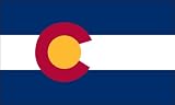 America's Flag Company SF3X5NOCO1 3-Foot by 5-Foot Nylon Colorado State Flag with Canvas Header and Grommets