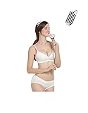 AIKOSHA NETWORK ホワイト 34/75 授乳ブラジャー ＆ マタニティショーツ ノンワイヤー ストラップオープンタイプ 産前 産後