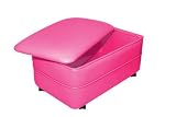 Cobblestone Vinyl Rectangle storage ottoman