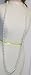 One Strand Simulated Ivory Pearl Long Chain Necklace and Earrings for Women and Teens
