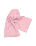Versace - Versace Pink Greca Patterned Long Scarf